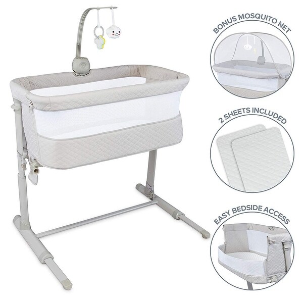 Lilundefined Jumbl Baby Bedside Bassinet | Standalone Crib